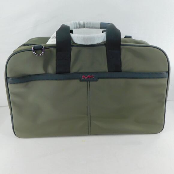 Michael Kors New Logo Duffle Bag Malone Olive Travel Weekender Bag New - Picture 1 of 12